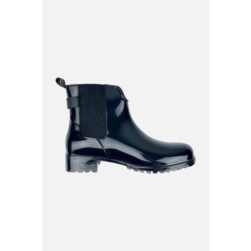 Tommy Hilfiger MONOGRAM ANKLE RAINBOOTS dámské temně modré holínky