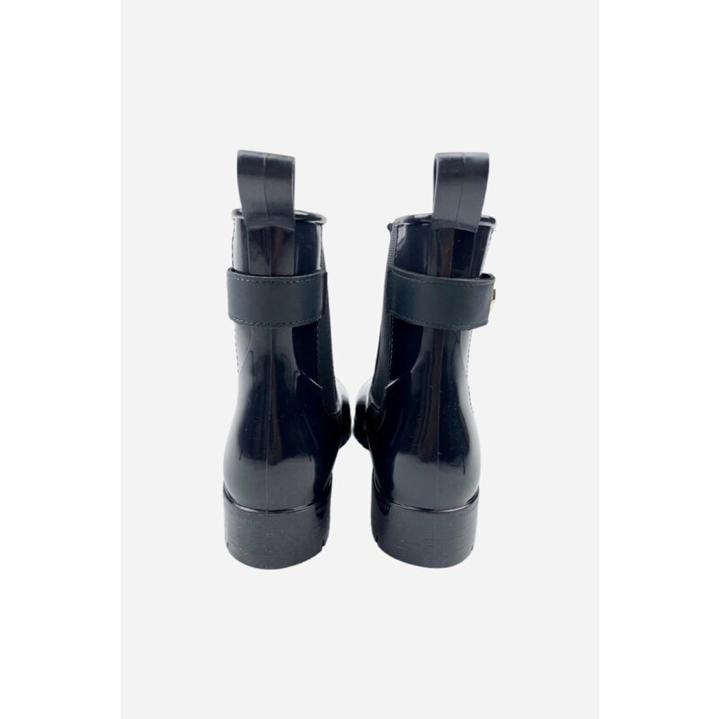 Tommy Hilfiger MONOGRAM ANKLE RAINBOOTS dámské temně modré holínky