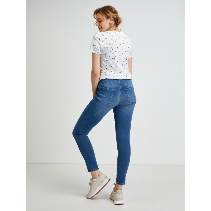 Tmavě modré dámské skinny fit džíny Pepe Jeans Regent - Dámské