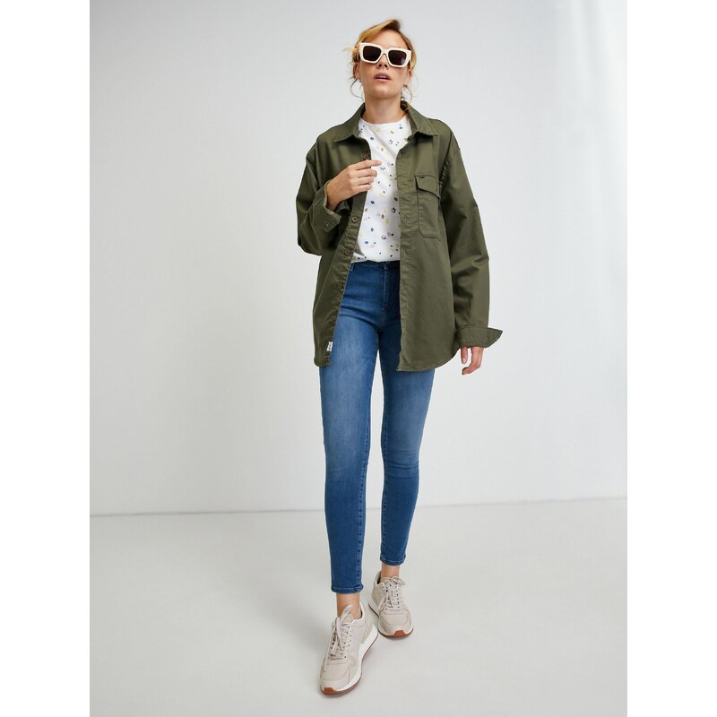 Tmavě modré dámské skinny fit džíny Pepe Jeans Regent - Dámské