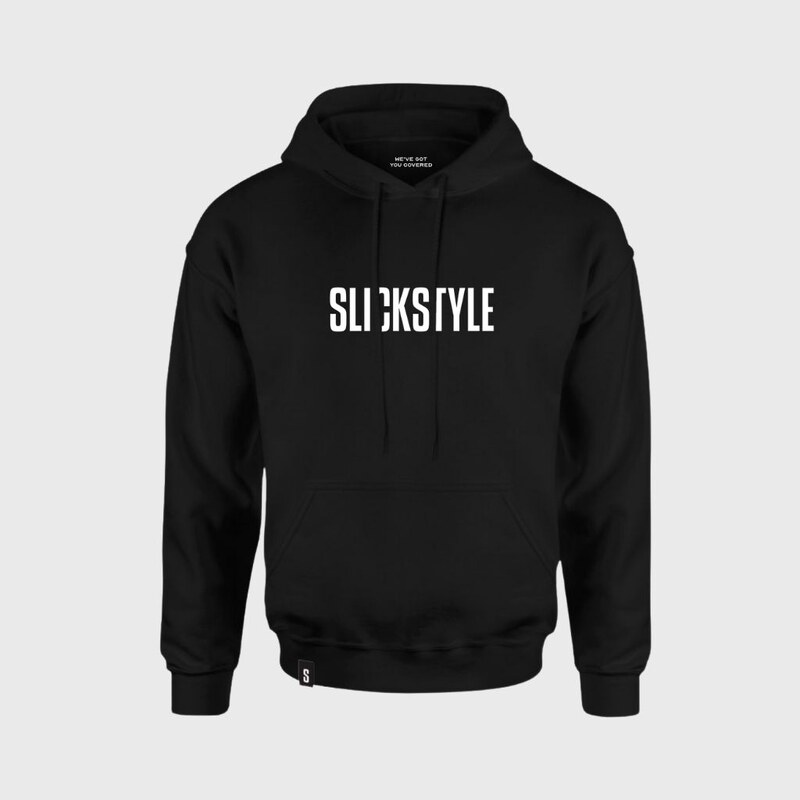 SLICKSTYLE Logo Hoodie UNISEX Barva: Černá, Velikost: M