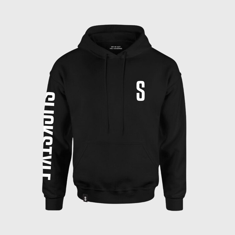 SLICKSTYLE Sleeve Logo Hoodie UNISEX Barva: Černá, Velikost: M