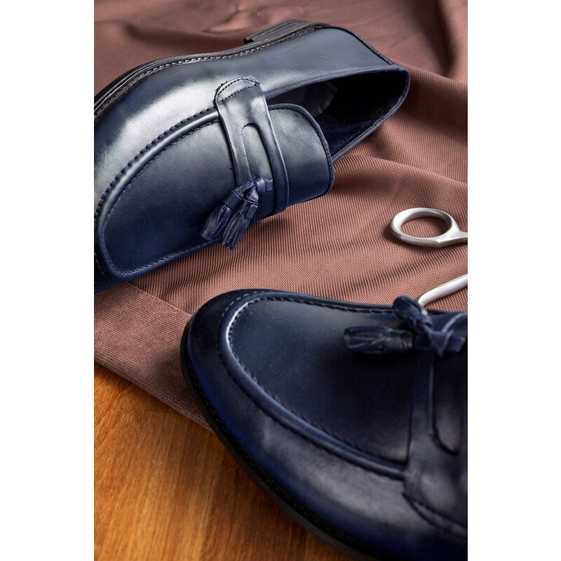 Ducavelli Quaste Genuine Leather Men's Classic Shoes, Loafers Classic Shoes, Loafers.