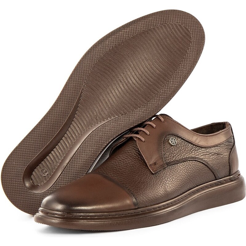 Ducavelli Stern Genuine Leather Men's Casual Classic Shoes, Genuine Leather Classic Shoes, Derby Classic.