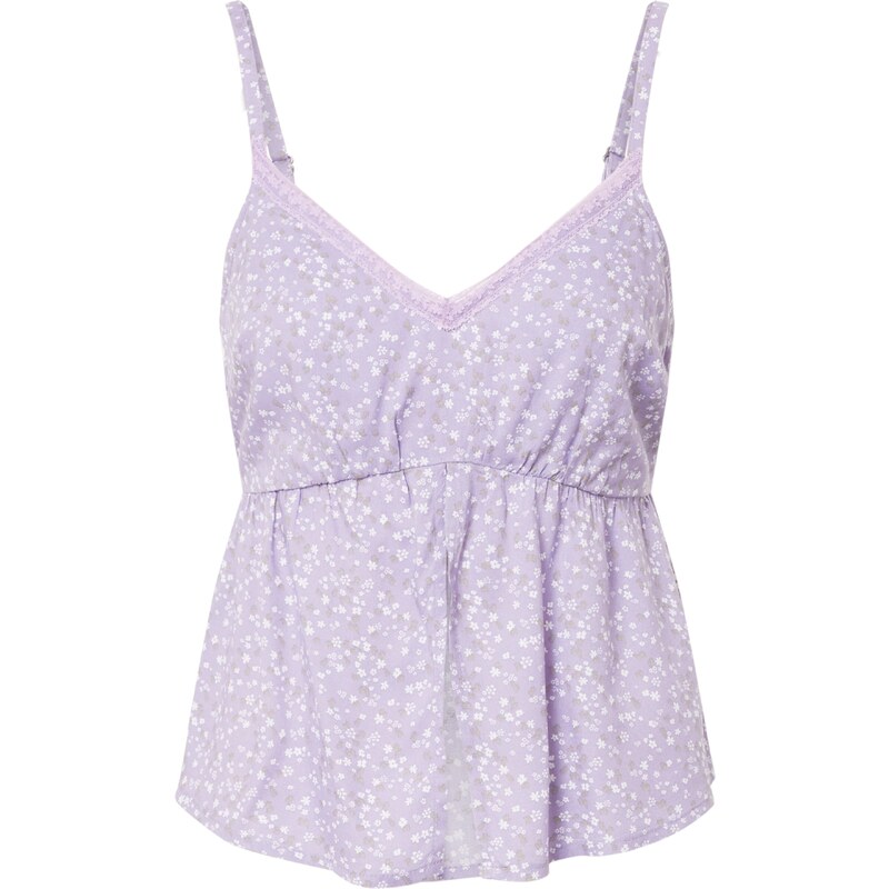 HOLLISTER Top fialová / světle fialová / bílá