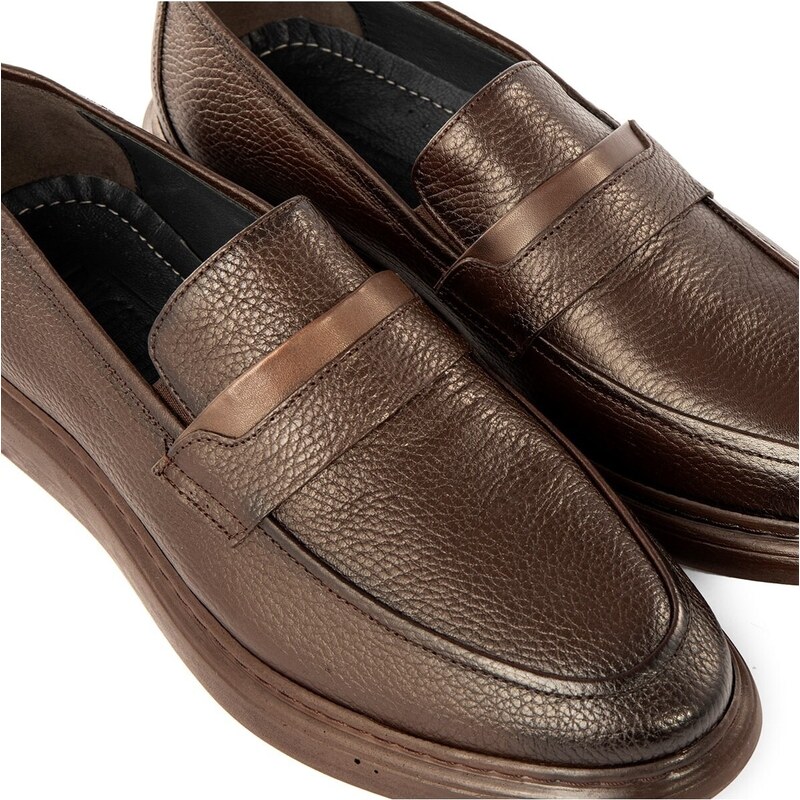 Ducavelli Frio Genuine Leather Men's Casual Classic Shoes, Loafers Classic Shoes.