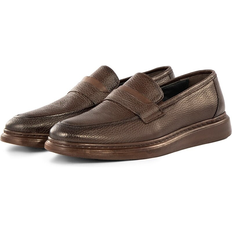 Ducavelli Frio Genuine Leather Men's Casual Classic Shoes, Loafers Classic Shoes.