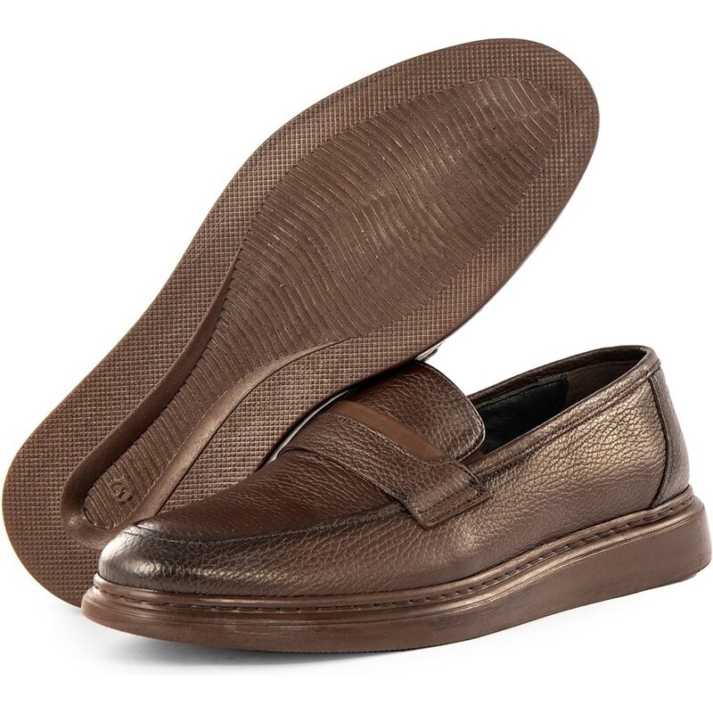 Ducavelli Frio Genuine Leather Men's Casual Classic Shoes, Loafers Classic Shoes.