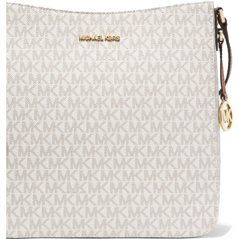 Michael Kors Jet Set Travel Large Logo Messenger Vanilla