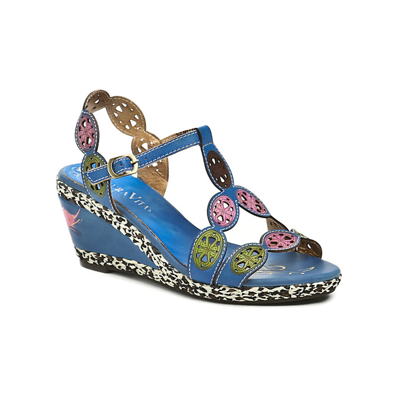 Laura Vita SD333-2 modré dámské sandály
