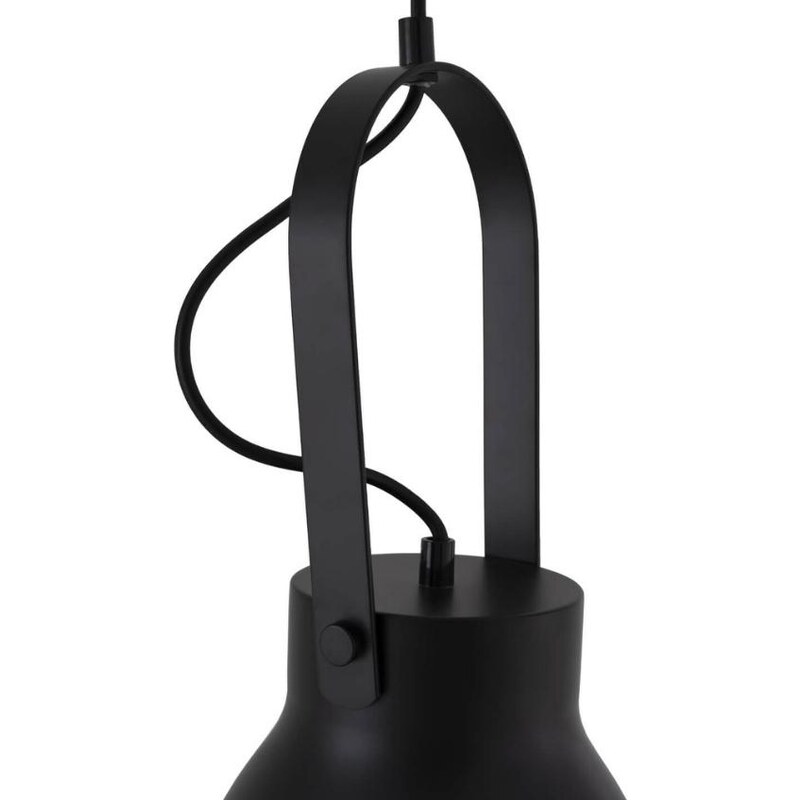 Černé kovové závěsné světlo Somcasa Andilla 19 cm