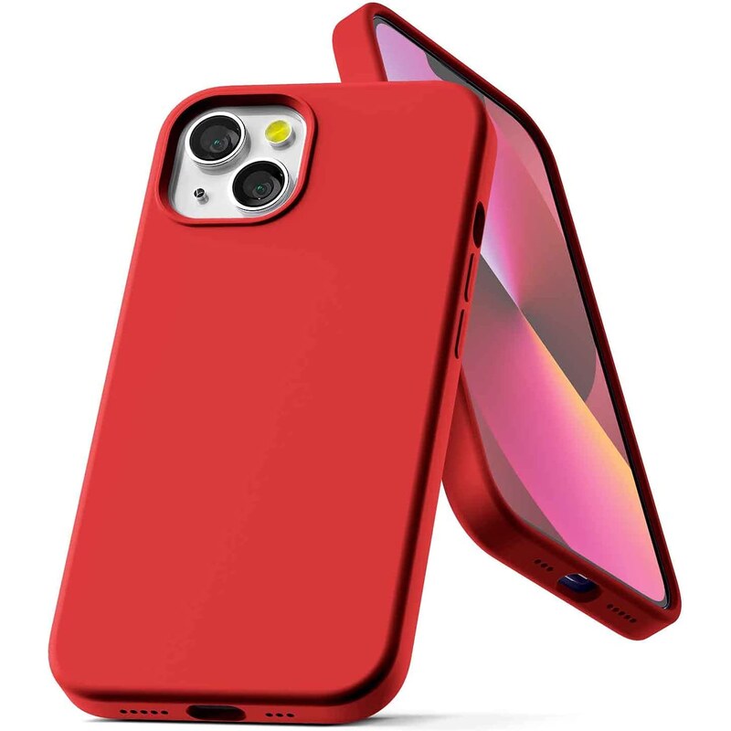 Ochranný kryt pro iPhone 13 mini - Mercury, Silicone Red