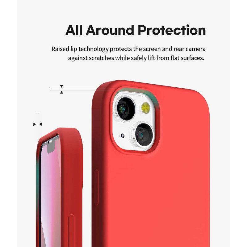 Ochranný kryt pro iPhone 13 mini - Mercury, Silicone Red