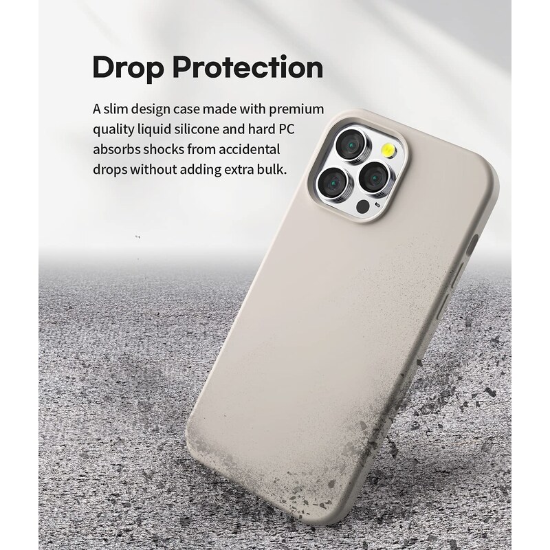 Ochranný kryt pro iPhone 13 Pro MAX - Mercury, Silicone Stone