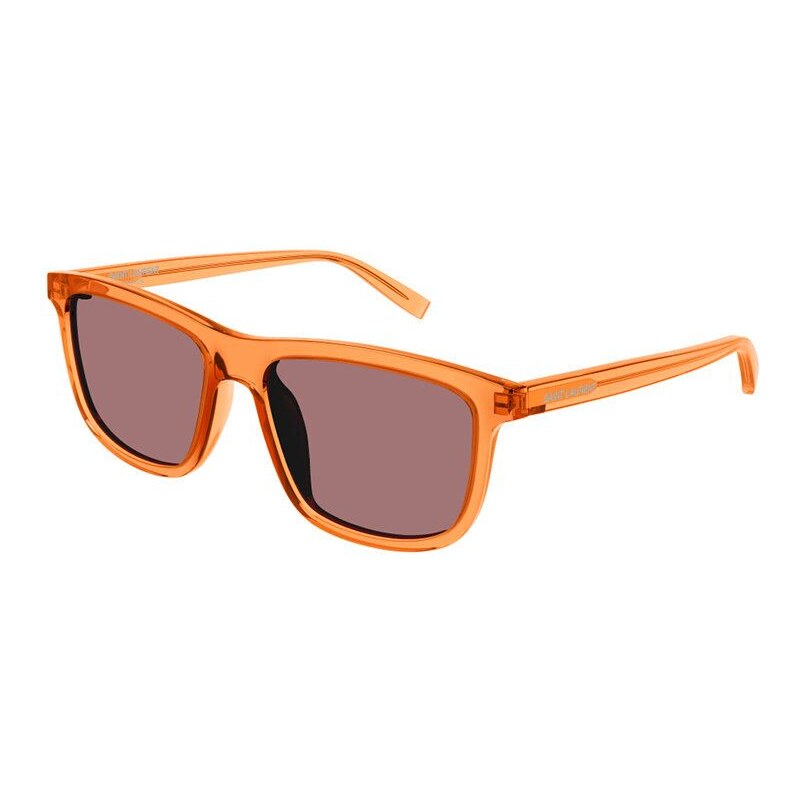 Sluneční brýle Saint Laurent pánské, oranžová barva