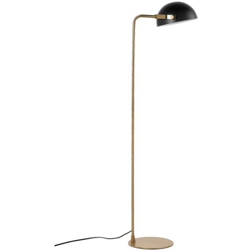 Černo zlatá kovová stojací lampa Somcasa Godall 148 cm