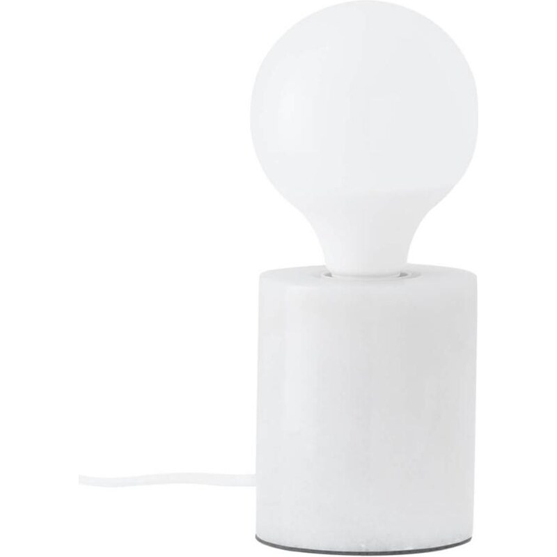 Bílá mramorová stolní lampa Somcasa Roser 11 cm
