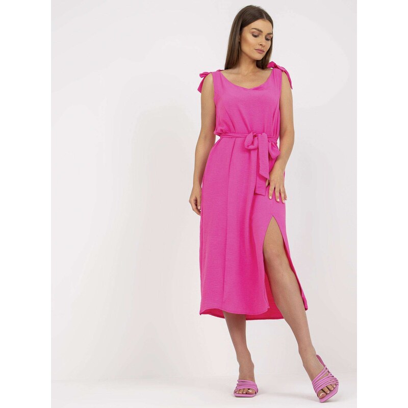 RUE PARIS Dress-WN-SK-1211.58-fluo pink