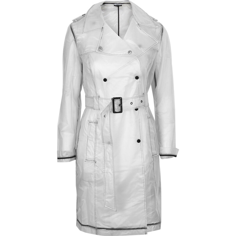 Topshop Misty Plastic Trench Coat