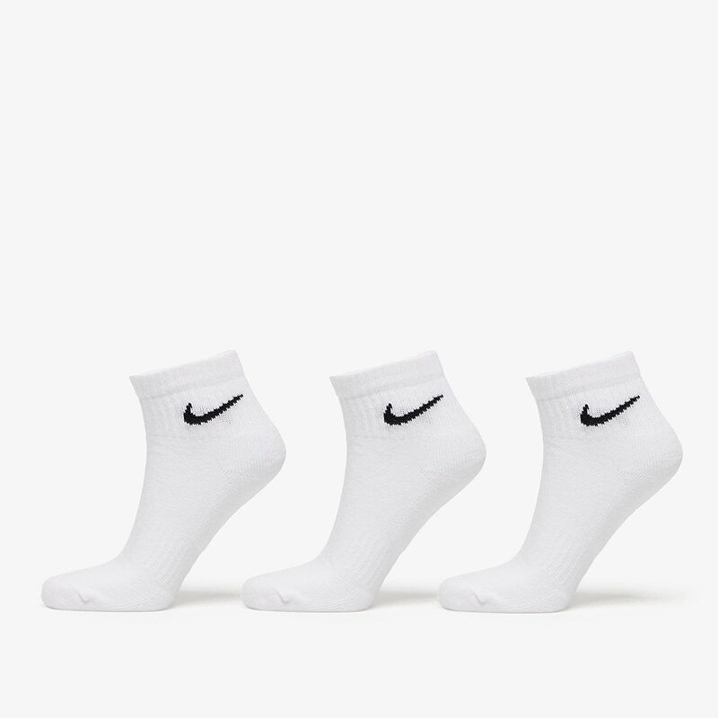 Pánské ponožky Nike Everyday Cush Ankle Socks 3-Pack White/ Black