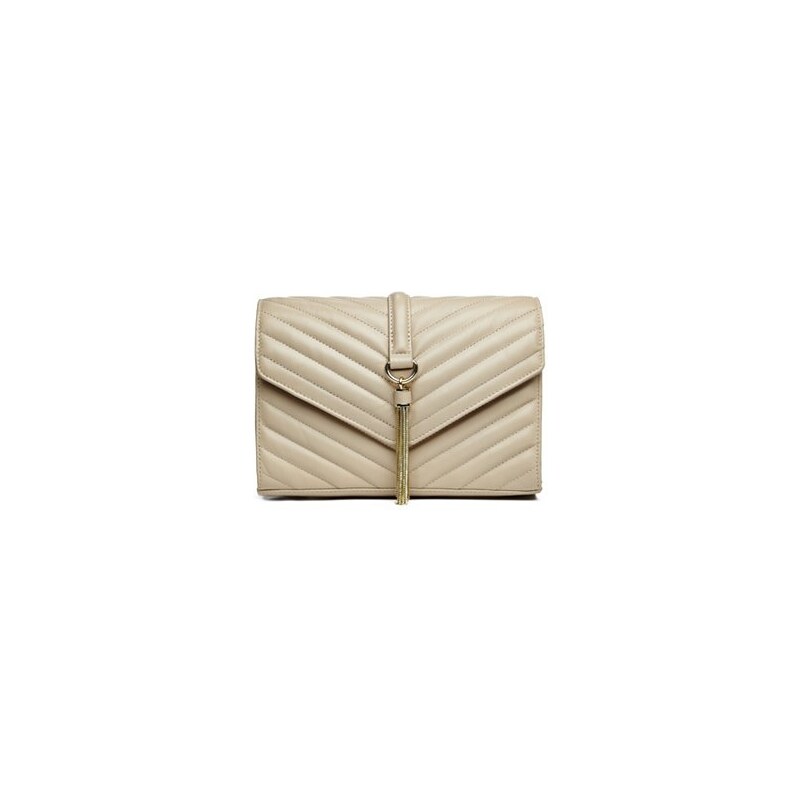 Guess by Marciano Kabelka Cicci Quilted Cross-Body béžová