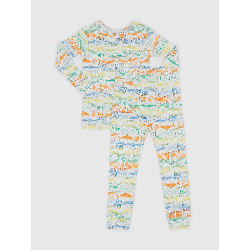 GAP Dětské vzorované pyžamo organic - Kluci