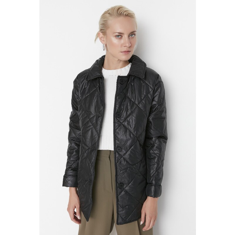 Trendyol Zimní bunda - Schwarz - Puffer