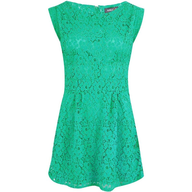 Zelené krajkované šaty Apricot