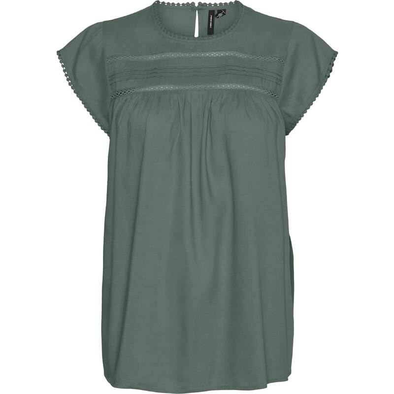 VERO MODA Halenka Debbie tmavě zelená 59792721