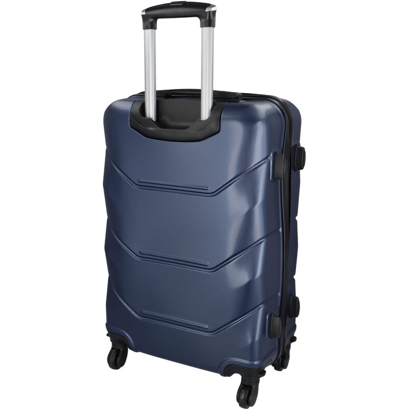 RGL Cestovní plastový kufr Sonrado vel. M, tmavě modrá