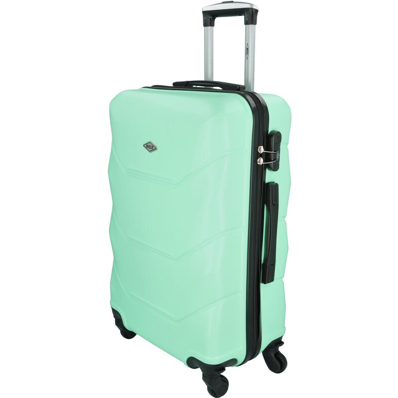 RGL Cestovní plastový kufr Sonrado vel. L, světle zelená