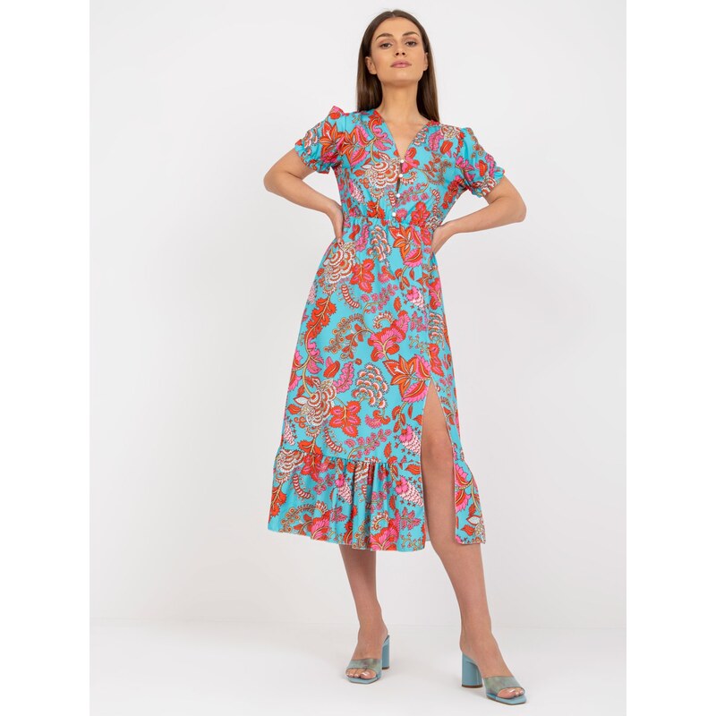 ITALY MODA Women's Midi Spring Cocktail Pencil Dress with from Slit