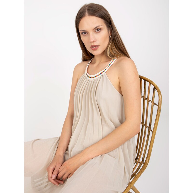 Italy Moda Dress-DHJ-SK-0010.35-light beige