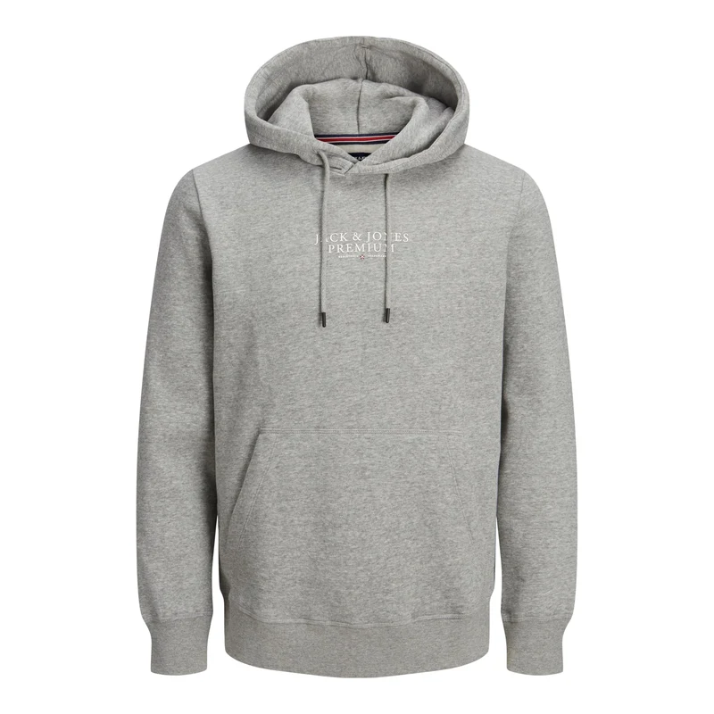 JACK & JONES Mikina JPRBLUArchie šedý melír / bílá