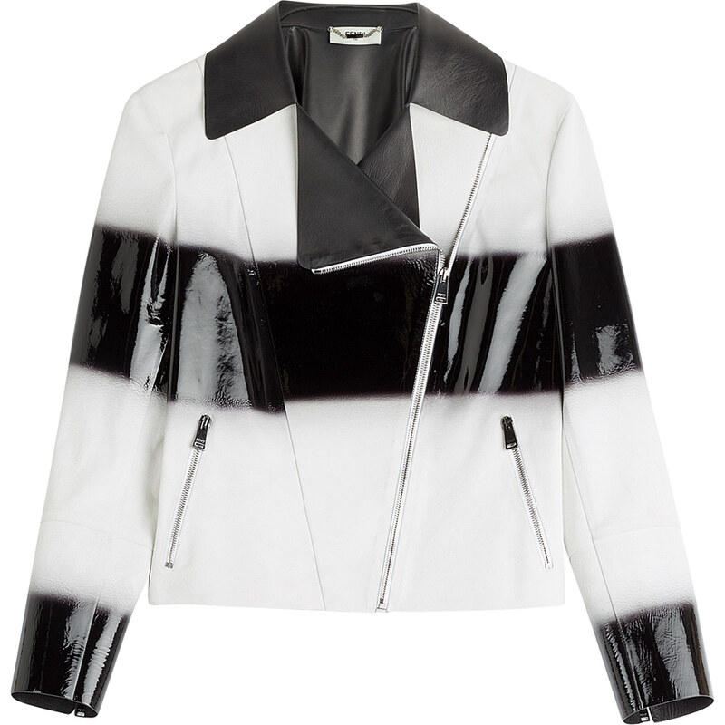 Fendi Two-Tone Leather Jacket