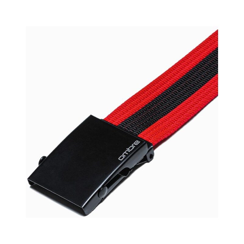 Ombre Clothing Stylový červený látkový pásek A377