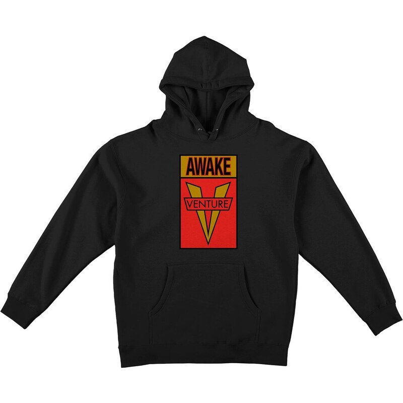 Mikina Venture Awake black red gold