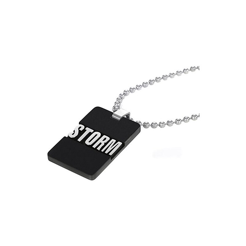 Storm Náhrdelník 3D Tag Slate 9980224/SL