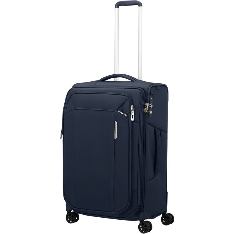 Samsonite Látkový cestovní kufr Respark M EXP 82/92 l tmavě modrá