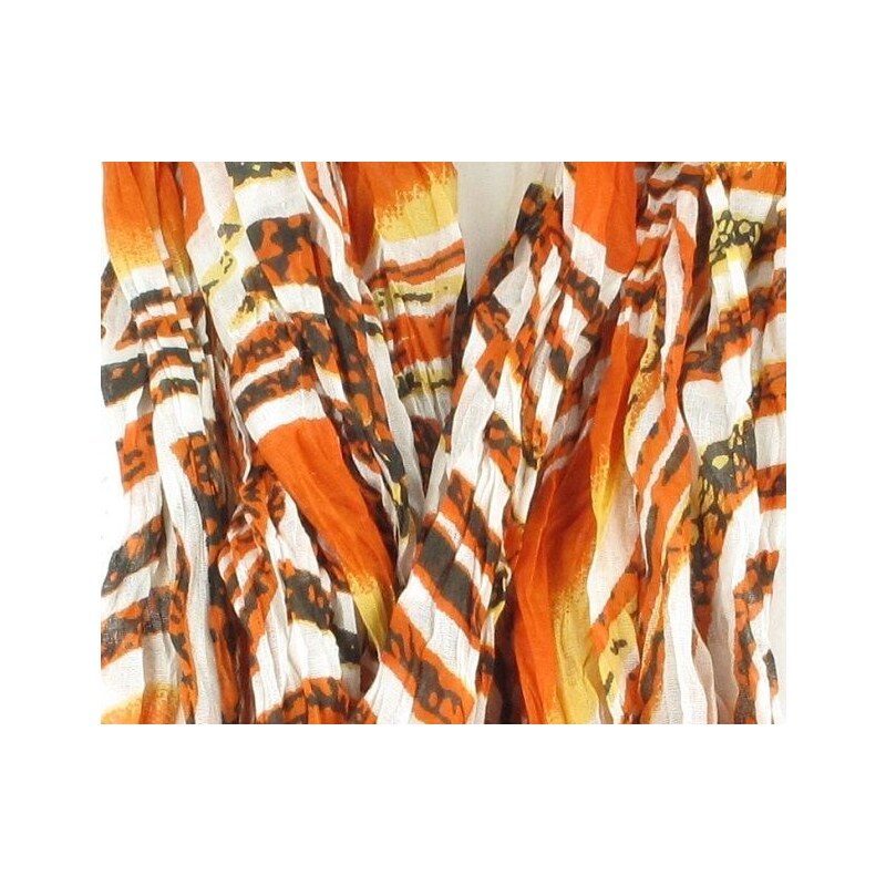 Article de Paris (AP) Krásná dámská šála, šátek, sarong, pareo oranžová