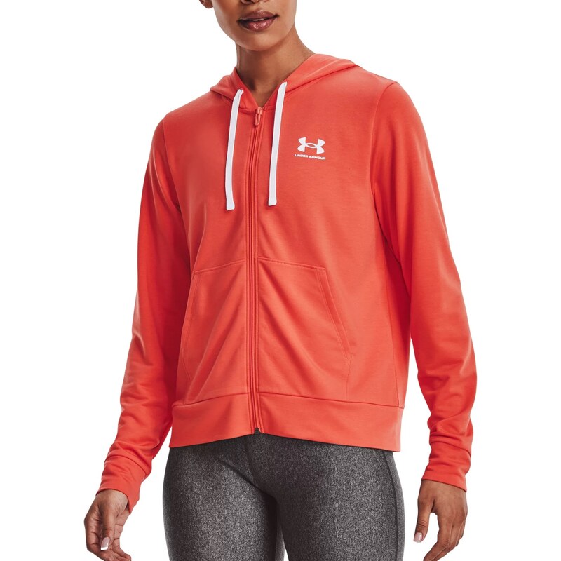Mikina s kapucí Under Armour Rival Terry FZ Hoodie-ORG 1369853-872