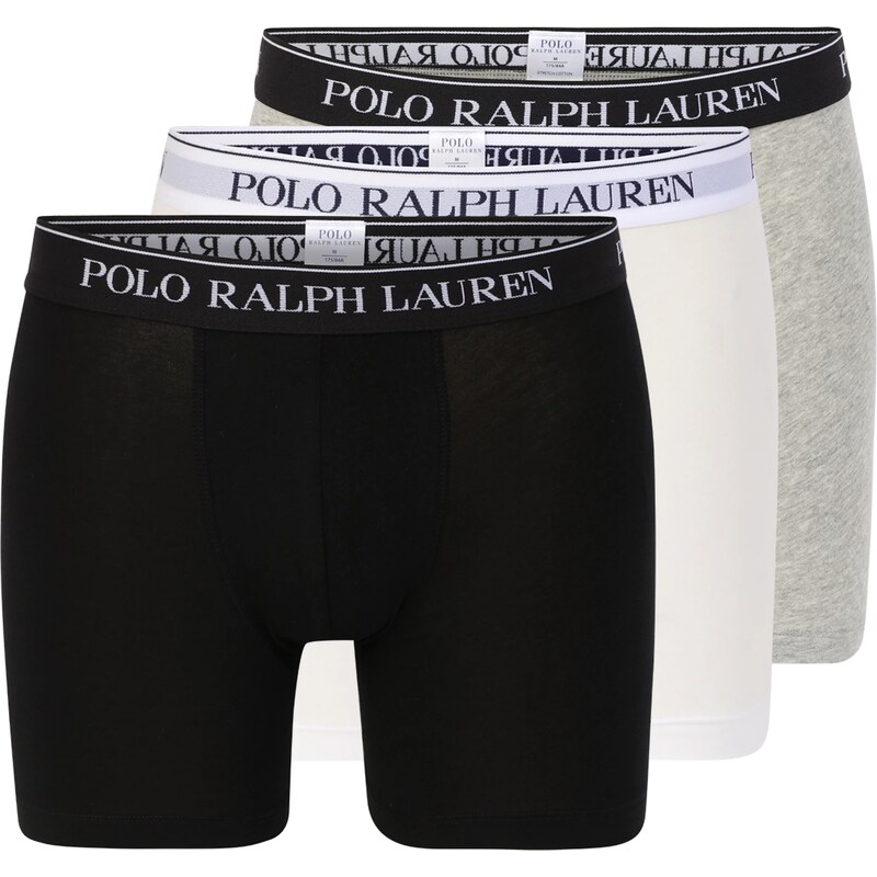 Polo Ralph Lauren Boxerky šedý melír / černá / bílá