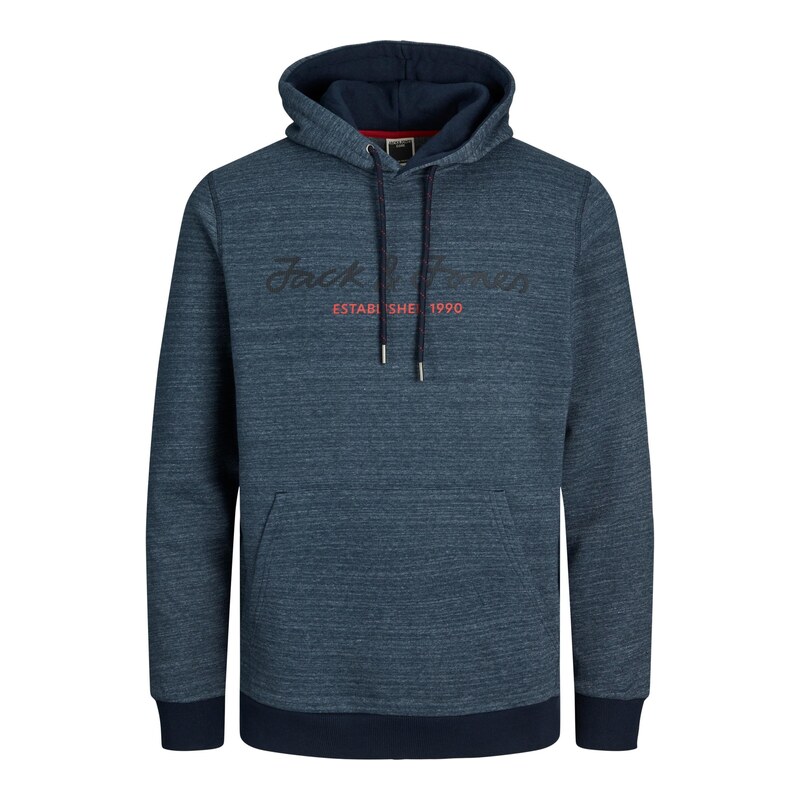 JACK & JONES Mikina Berg marine modrá / námořnická modř / noční