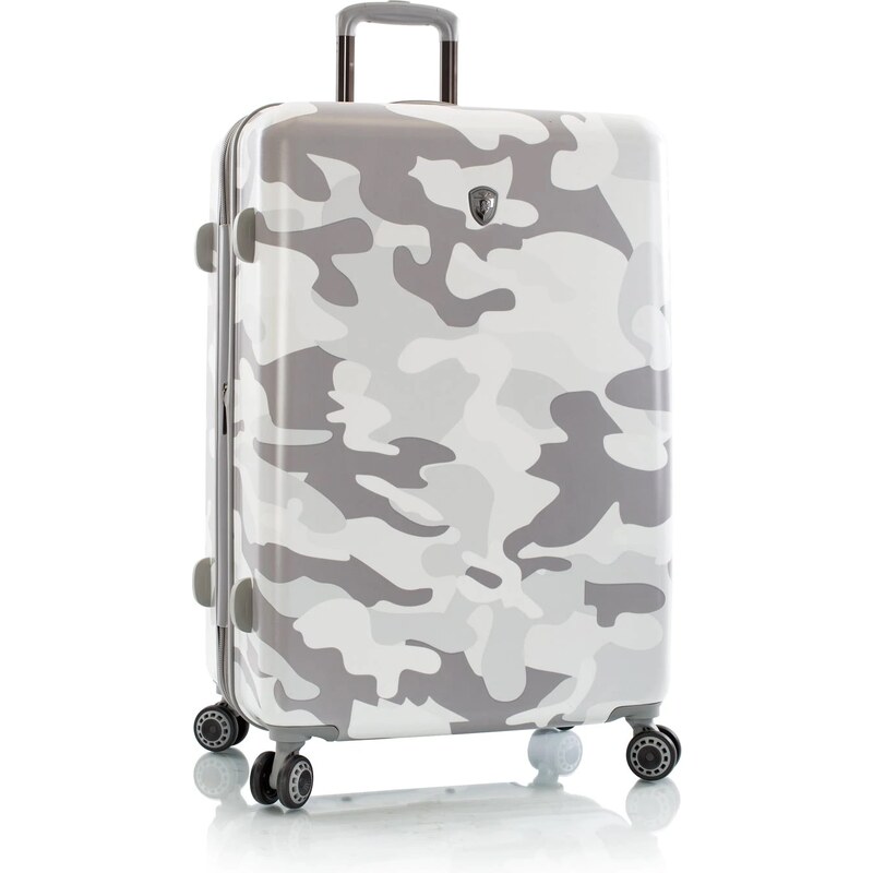 Velký cestovní kufr na kolečkách Heys White Camo L