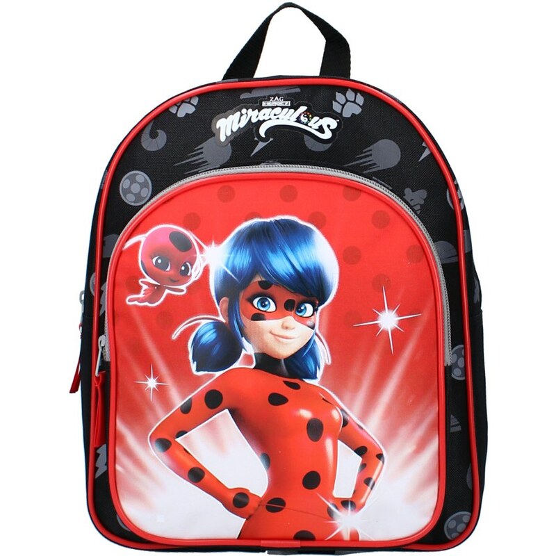 Vadobag Dětský / dívčí batoh s přední kapsou Kouzelná beruška - Miraculous Ladybug