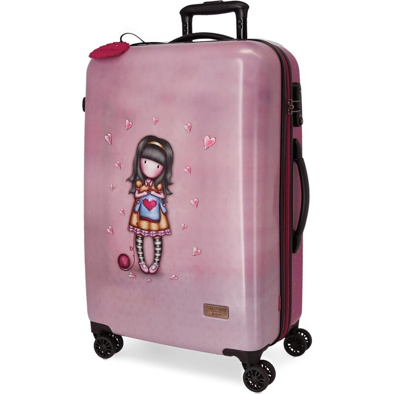 Santoro London - Cestovní kufr na kolečkách 64l - Gorjuss - For My Love - 45x67x26 cm