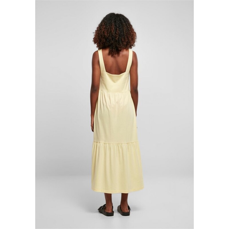 Dámské šaty Urban Classics Ladies 7/8 Length Valance Summer - žluté