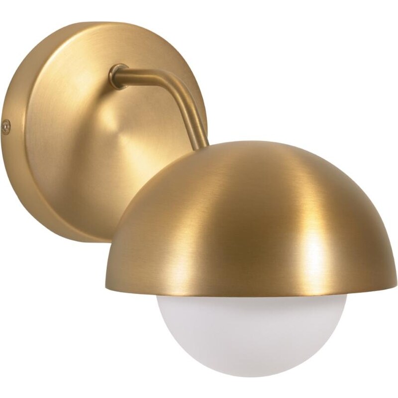 Zlatá kovová nástěnná lampa Kave Home Lonela