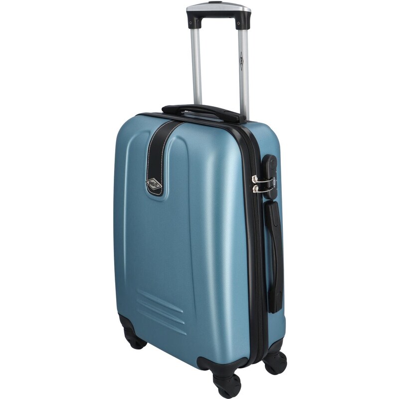 RGL Plastový cestovní pilotní kufr Peek, metalická modrá S