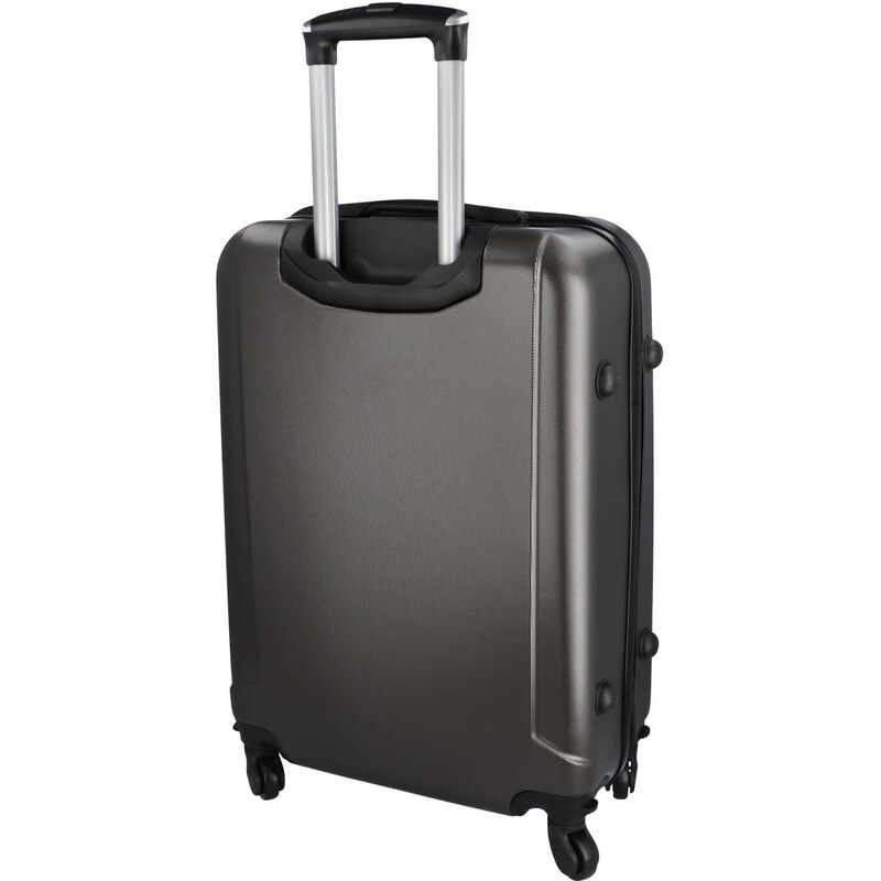 RGL Plastový cestovní kufr Peek, tmavě šedá L